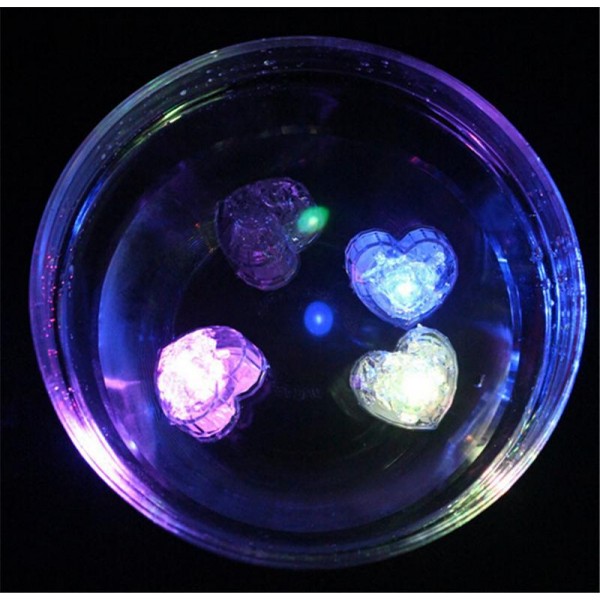 Suda Yüzen Kalp Şeklinde Led Tealight Mum