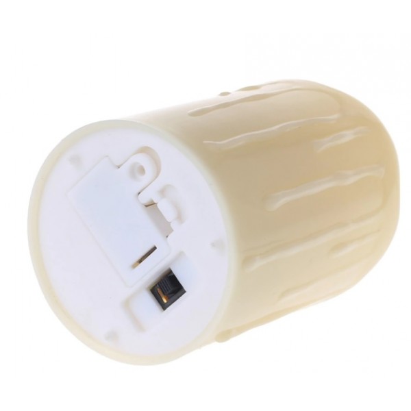 Titreyen Alev Efektli Led Mum Kalpli  Dekoratif Mum - 3lü Set