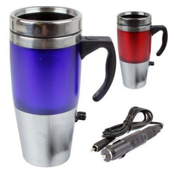 Araç İçi Su Isıtıcı Termos Kupa Bardak 450 ML 24V