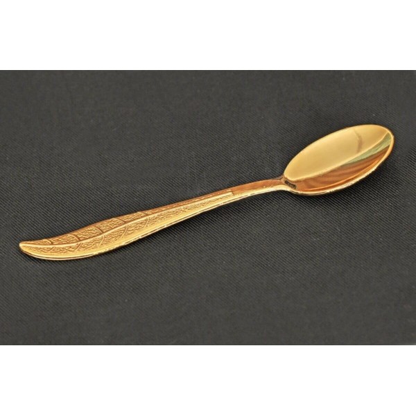 Çay Kaşığı - Yaprak Model Gold Renk